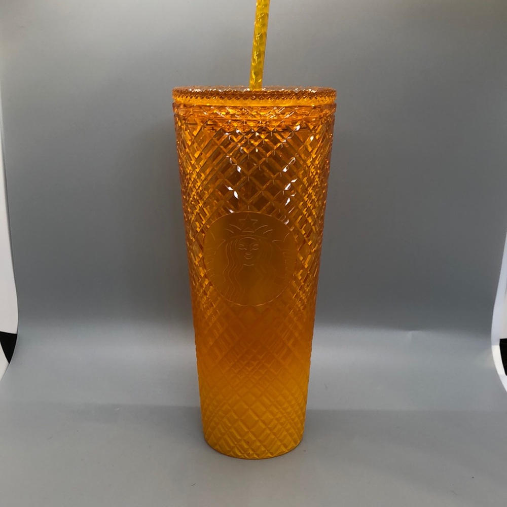 Starbucks 🥭 New Jeweled Studded Mango Cold Cup 🥭 Summer 2022